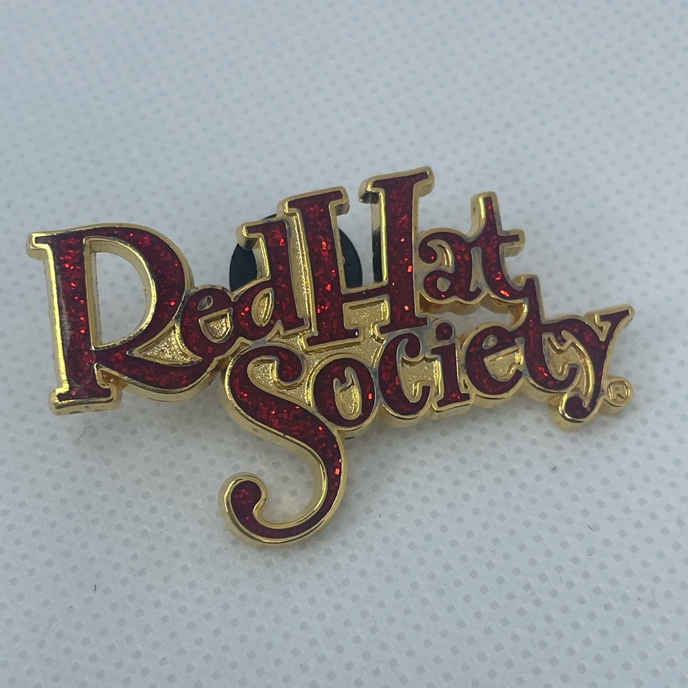 Red Hat Society Trio of Pins Fashion Jewelry - Picture 2 of 9